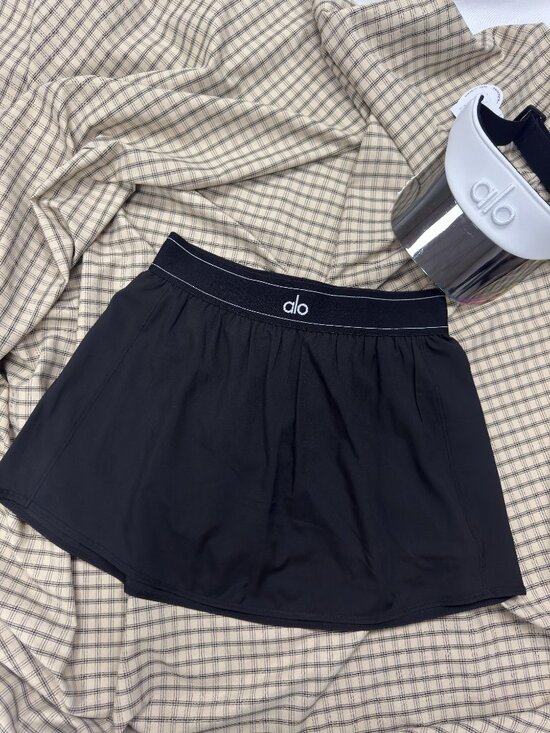 ALO Yoga Dresses & Skirts - Tenniscore Chic🎾ALO Yoga Match Point Tennis Skirt Black NWT💖